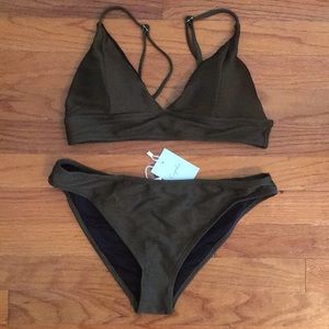 Cupshe Green Bikini Swim Suit